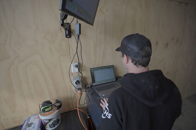 Reading live tuning data off the laptop at Torque + Tune